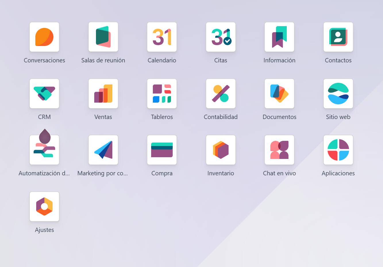Aplicaciones de Odoo Instaladas